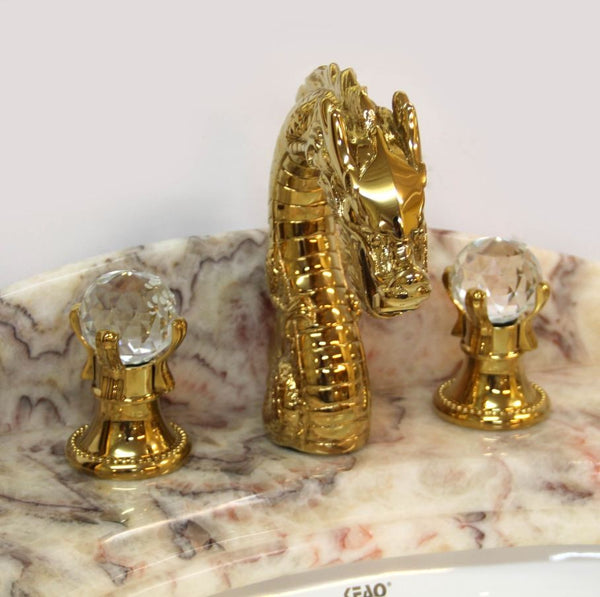 Смесител за баня dragon gold crystal