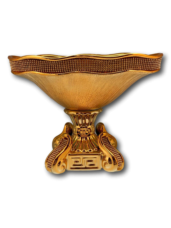 Ceramic Vase Gold Plated