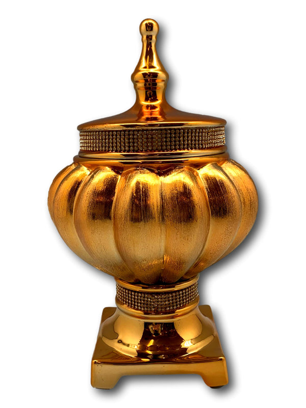 Ceramic Vase Gold Plated